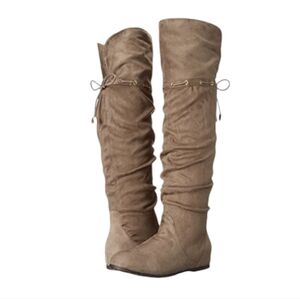 Aldo‎ Women's Phily Slouch Boot, Taupe/ Brown Size 6.5